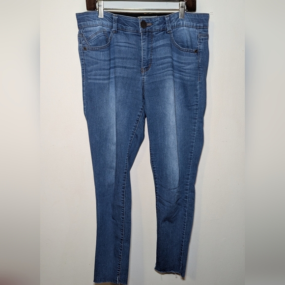 Wit & Wisdom Skinny Jeans with Stretch + Raw Hem Women's Size 12 - Picture 1 of 6